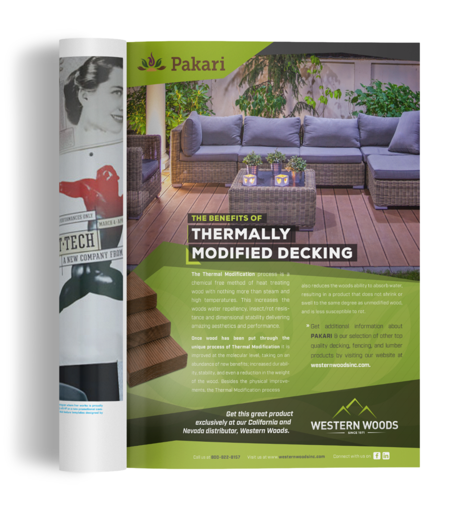 May 2019 Western Woods Product Ad. Featured in The Merchant Magazine.